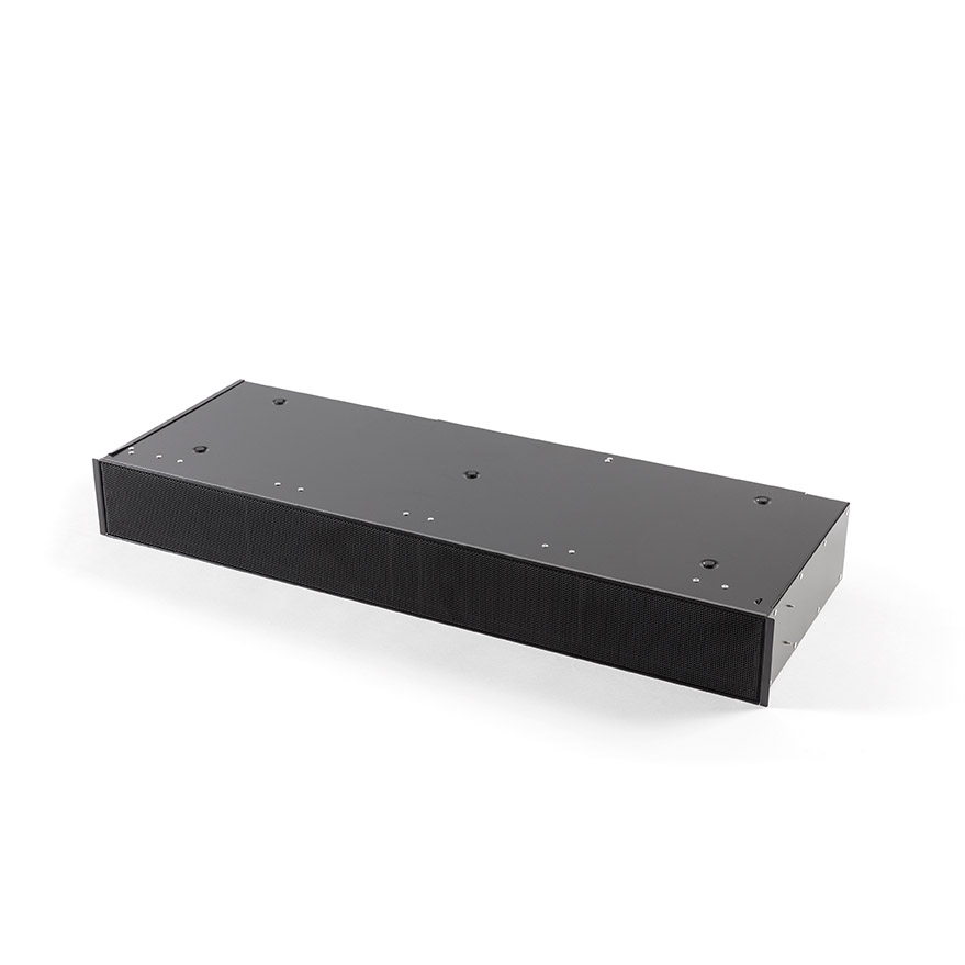 7922400 Plinth recirculation box mineral black with monoblock, H 98 mm
